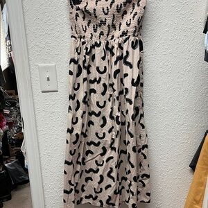 A New Day Black and Cream Maxi Dress
